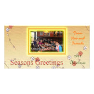 Holiday photo greeting card