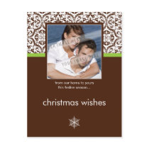 HOLIDAY PHOTO POSTCARD :: simply damask 4P by holidayboutique HOLIDAY PHOTO POSTCARD :: simply damask 4P