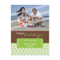HOLIDAY PHOTO POSTCARD :: spotted bracket P2