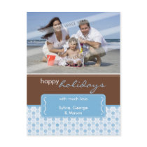 HOLIDAY PHOTO POSTCARD :: spotted bracket P4