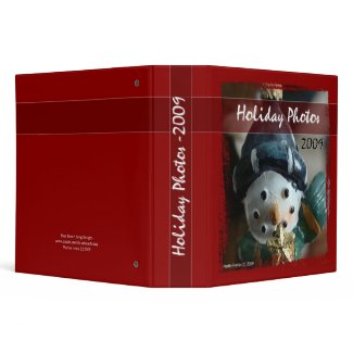 Holiday Photos 2009 - Snowman Binder binder