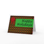 Holiday Plaid Card