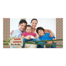 Holiday Plaid Photo Card