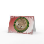 Holiday Pomeranian Greeting Card