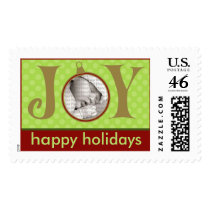 Holiday Postage Joy Photo (large) :: Green postage