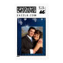 Holiday postage stamp photo template