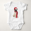 Holiday Pug Onsie t-shirts