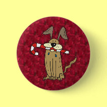 Holiday Puppy buttons