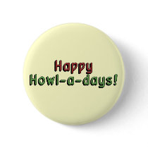Holiday Puppy Button