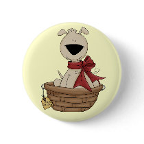 Holiday Puppy Button