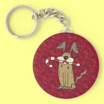 Holiday Puppy keychains