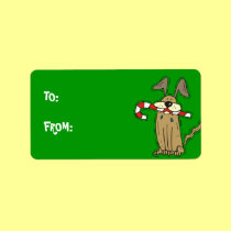 Holiday Puppy Labels labels