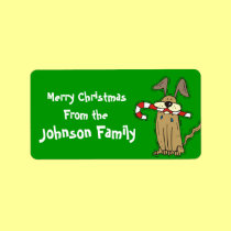 Holiday Puppy Labels labels