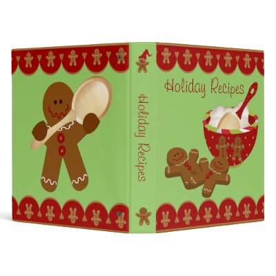 Holiday Recipe Binder - 1" Binder by golden_oldies