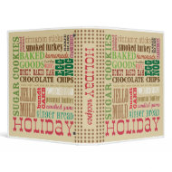 Holiday Recipes Binder binder