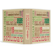 Holiday Recipes Binder