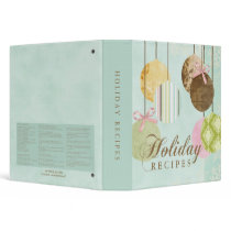 Holiday Recipes Vinyl Binder