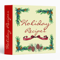 Holiday Recipes- binder