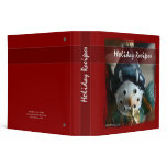Holiday Recipes - Snowman Binder