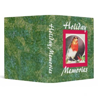 Holiday Red Bird binder binder