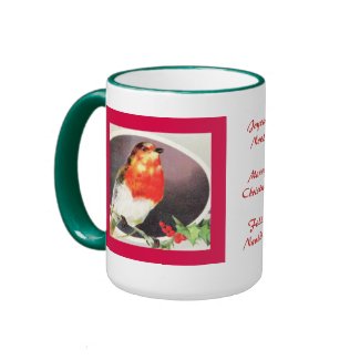 Holiday Red Bird mug mug