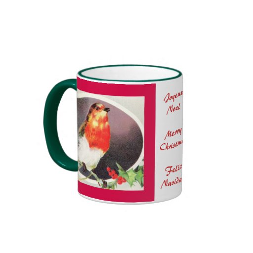 Holiday Red Bird mug