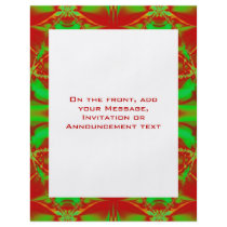 Holiday red green flyers