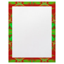 Holiday red green letterhead by DonnaGraysonAbstract Holiday red green letterhead
