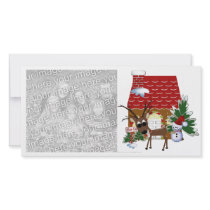 Holiday Reindeer Christmas Photocard