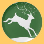 Holiday Reindeer Plate plates