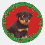 Holiday Rottweiler sticker