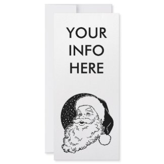 Holiday Santa rackcard