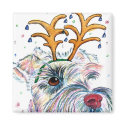 Holiday Schnauzer Magnet magnet