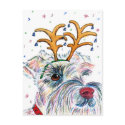 Holiday Schnauzer Postcards by mozache Holiday Schnauzer Postcards