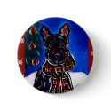 Holiday Scottish Terrier buttons