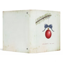Holiday Scrapbook binders