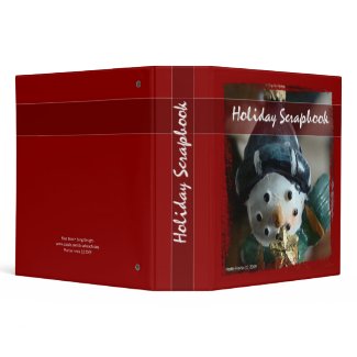 Holiday Scrapbook - Snowman Binder binder