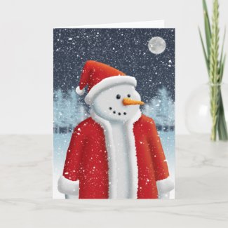 Holiday Season Snowman card