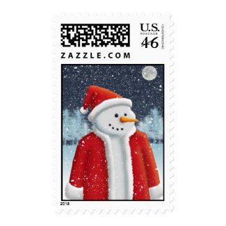 Holiday Season Snowman Stamps