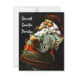 HOLIDAY SECRET SANTA PARTY INVITE INVITATION