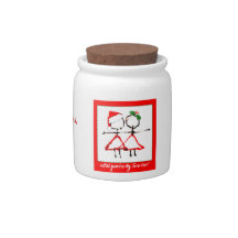 Holiday Sister Candy Jar