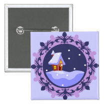 Holiday Snow buttons