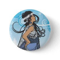 Holiday Snow Queen Pinback Buttons