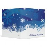 Holiday Snowfall 3 Ring Binders