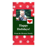 Holiday Snowflake Photo Card