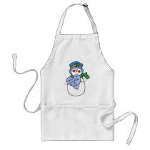 Holiday Snowman aprons