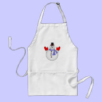 Holiday Snowman aprons