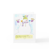 Holiday Snowman Card card