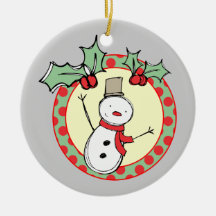 Holiday Snowman Christmas Tree Ornament
