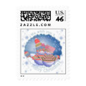 Holiday Snowman Couple postage